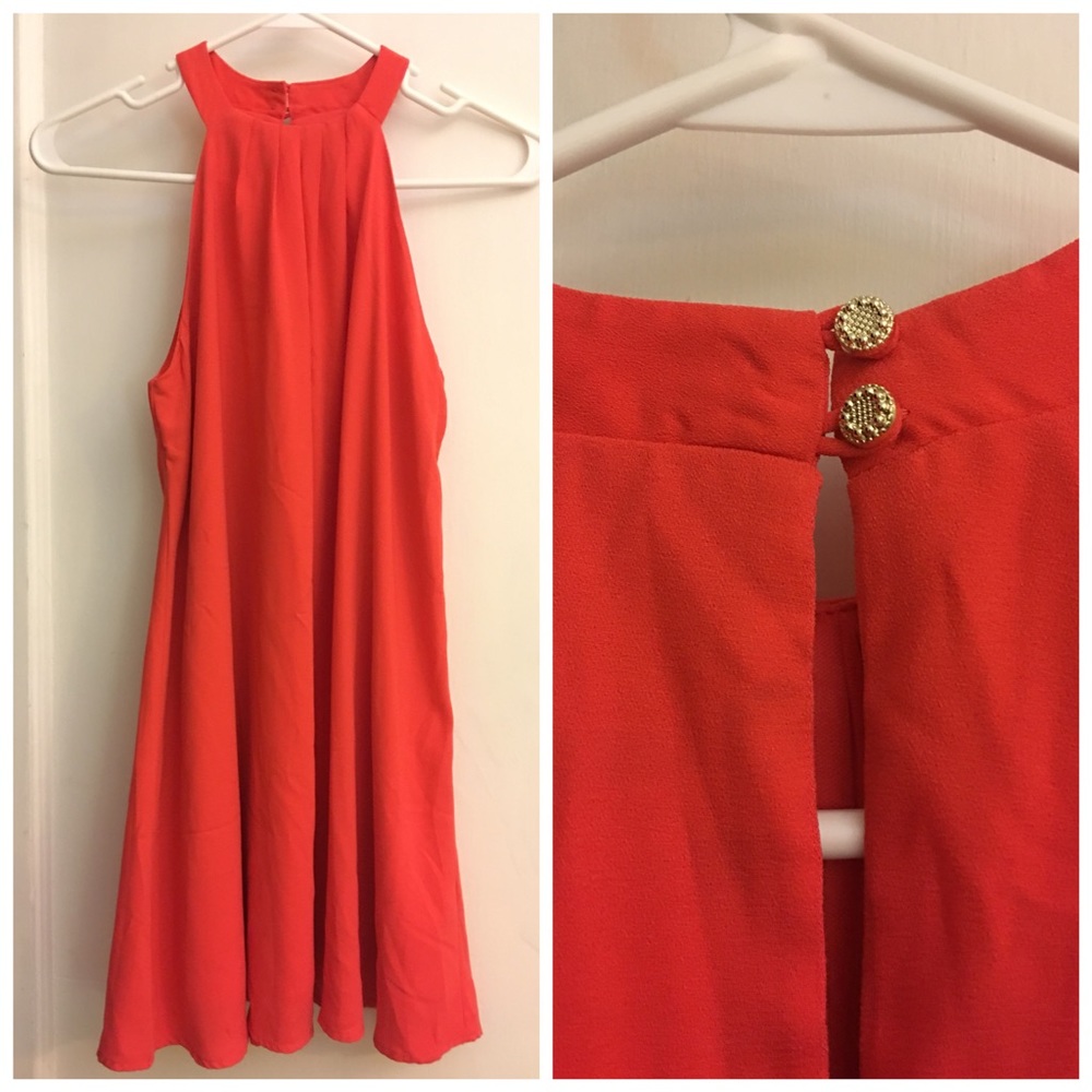 One Cloth LA Coral Mini Dress